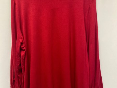 Red Top Long Sleeve Chicos, Size Xxl Sale