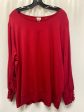 Red Top Long Sleeve Chicos, Size Xxl Sale