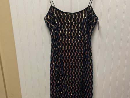 Black & Blue Dress Designer Badgley Mischka, Size Xs Sale