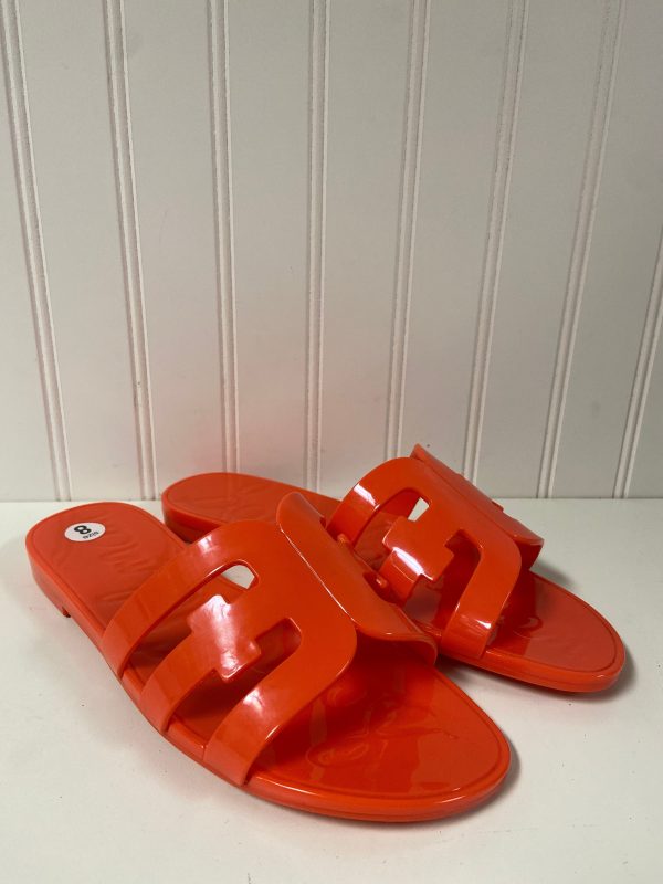 Orange Sandals Flats Sam Edelman, Size 8 Online