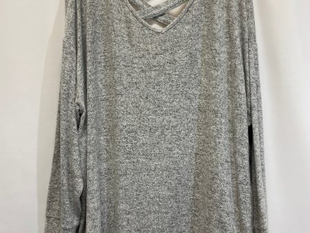 Grey Top Long Sleeve Cupio, Size 2x Supply