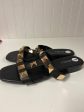 Black & Gold Sandals Flats Vaneli, Size 8 Online now