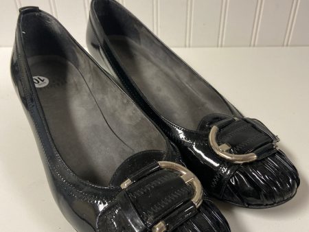 Black Shoes Heels Wedge Stuart Weitzman, Size 10 Online now