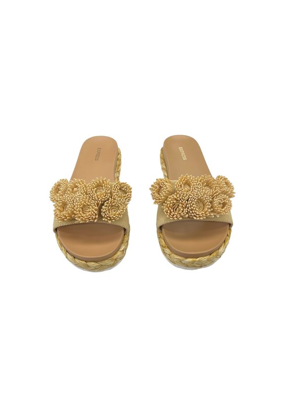 Beige Sandals Flats Express, Size 8 For Discount