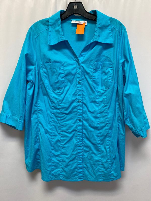 Top 3 4 Sleeve By St Johns Bay  Size: 1x Sale