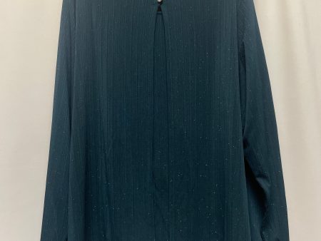 Green Top Long Sleeve Jaclyn Smith, Size 2x Sale