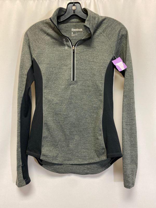 Grey Athletic Top Long Sleeve Crewneck Reebok, Size S Online Sale