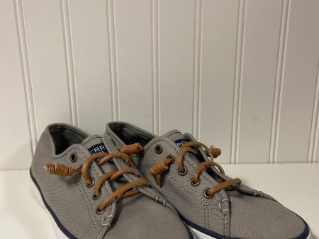 Grey Shoes Sneakers Sperry, Size 6 Online Sale