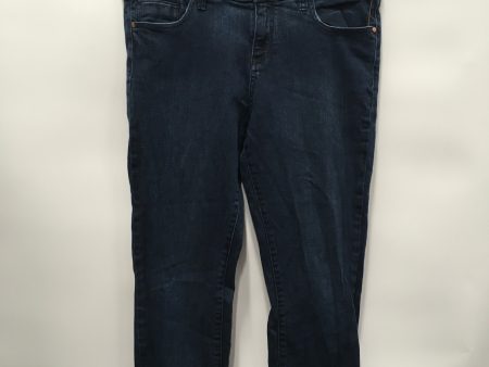 Blue Denim Jeans Cropped Pilcro, Size 8 For Cheap