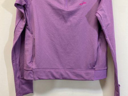 Purple Athletic Sweatshirt Hoodie Brooks, Size S Online Hot Sale