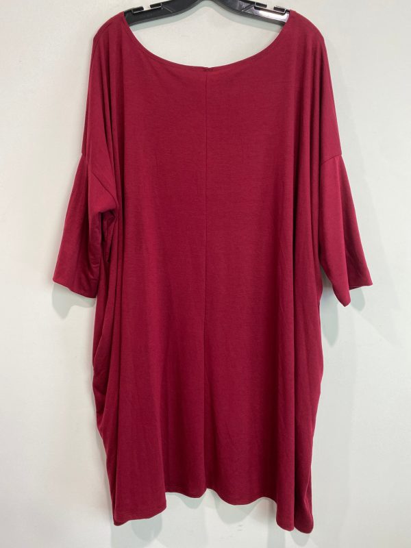 Red Tunic 3 4 Sleeve Zenana Outfitters, Size 3x Supply