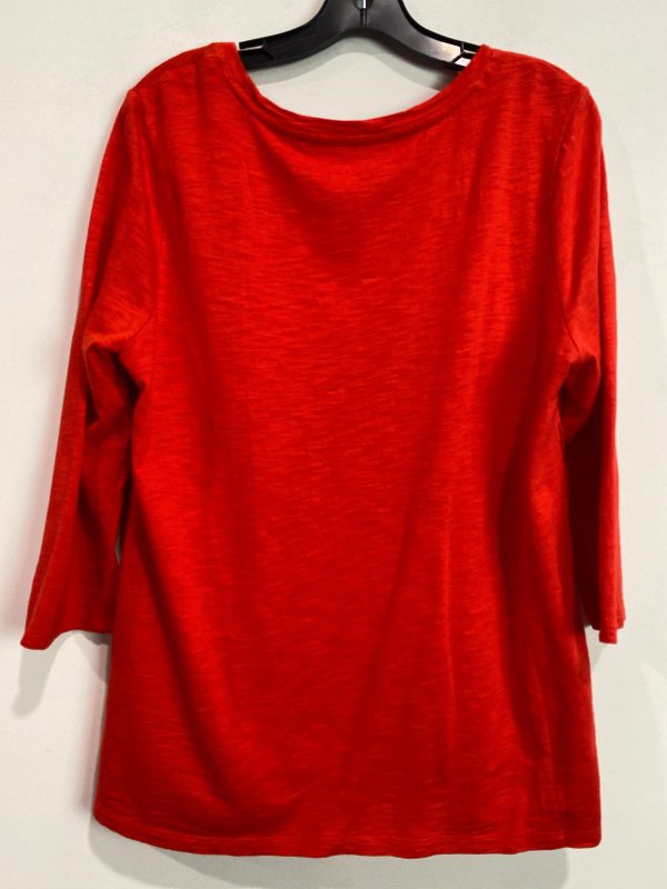 Red Top 3 4 Sleeve Chicos, Size L For Sale