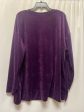 Purple Top Long Sleeve Woman Within, Size 1x Cheap