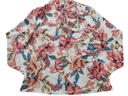 Floral Top Long Sleeve Sheilay, Size M For Sale