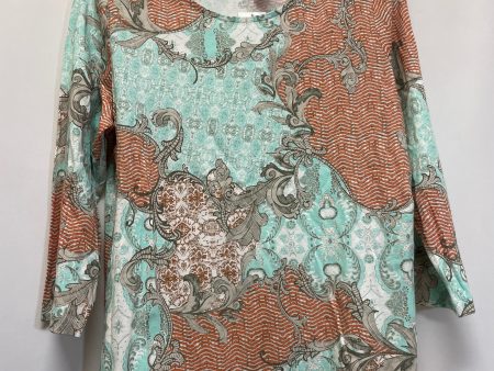 Teal Top 3 4 Sleeve Chicos, Size M Supply