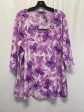 Purple Top 3 4 Sleeve Susan Graver, Size 3x Online Sale