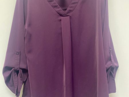 Purple Top Long Sleeve Clothes Mentor, Size L For Discount