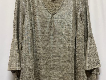 Gold Top Long Sleeve Valerie Stevens, Size 2x Fashion