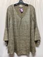 Gold Top Long Sleeve Valerie Stevens, Size 2x Fashion