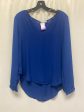 Blue Top Long Sleeve Lush, Size S Sale