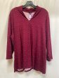 Red Top 3 4 Sleeve Talbots, Size 2x Cheap