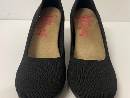 Black Shoes Heels Block Jelly Pop, Size 7.5 on Sale