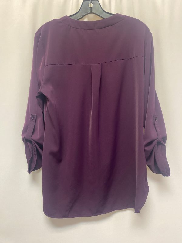 Purple Top Long Sleeve Clothes Mentor, Size L For Discount