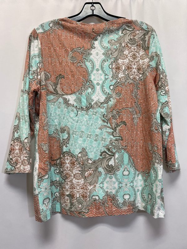 Teal Top 3 4 Sleeve Chicos, Size M Supply